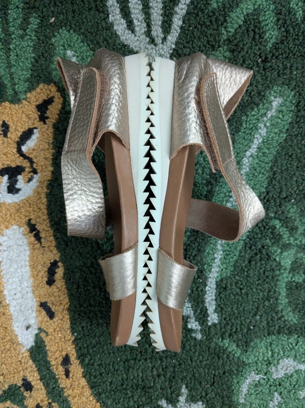 Pedro Garcia Jedda Metallic Asymmetrical Sandal Size 36 - Picture 6 of 13